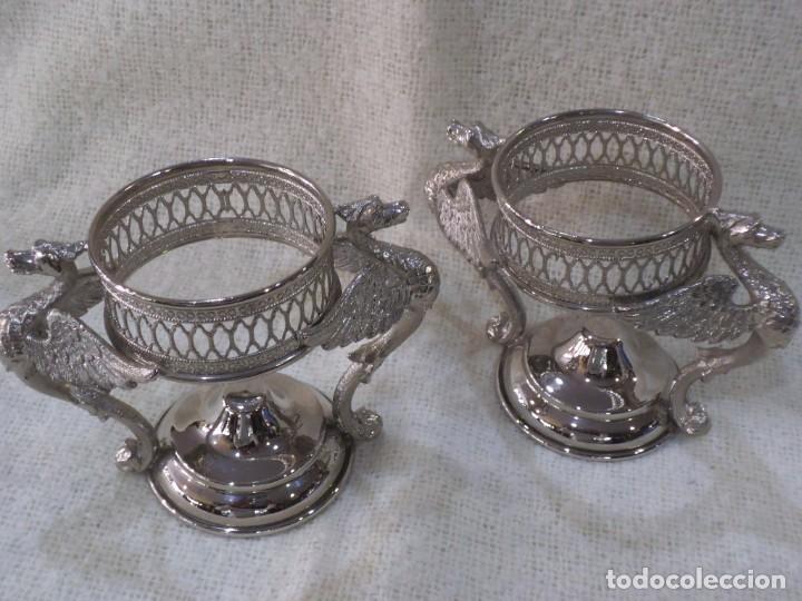 Vintage: SOPORTES - VASOS - ( CROMO-DRAGONES ) - Foto 2