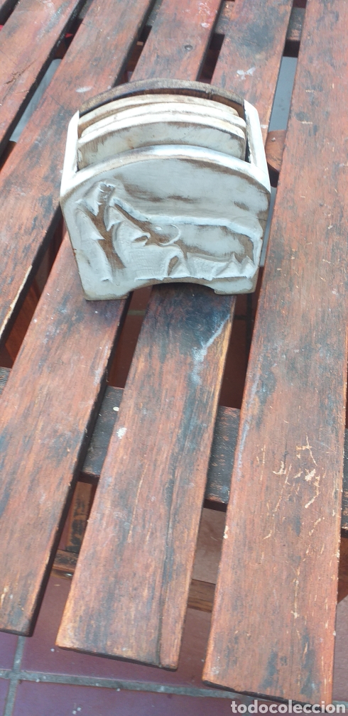 Vintage: Posavasos de madera - Foto 1