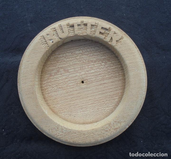 Vintage: Vintage pieza madera para mantequilla.
