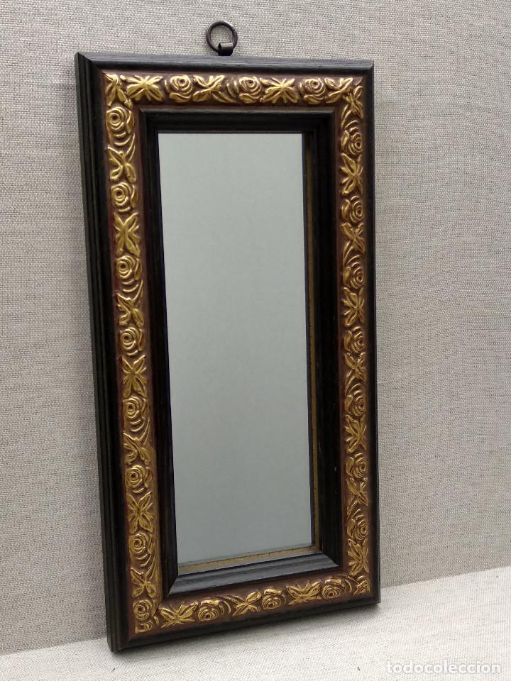 Vintage: Espejo vintage moldura clasica oro con greca