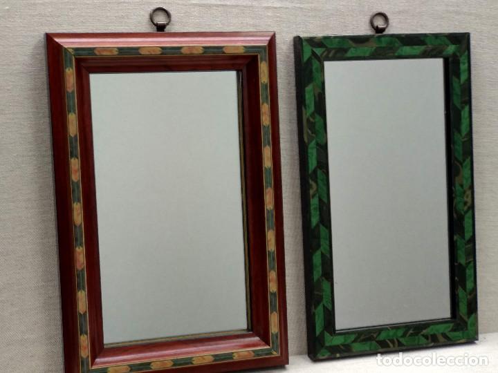 Vintage: Lote 2 espejos vintage moldura chapada