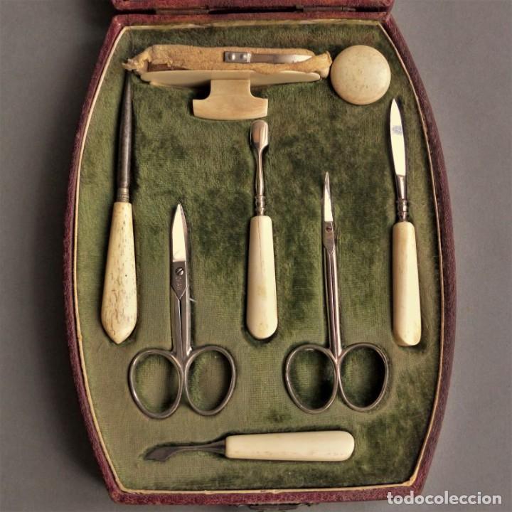 Vintage: Antiguo necessaire. 1900 - 1920 - Foto 2