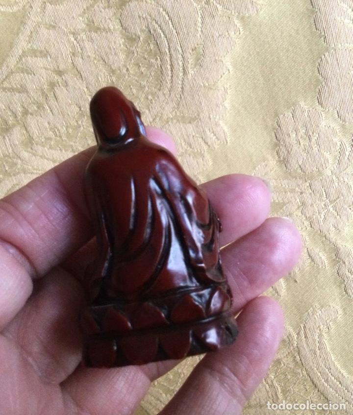 Vintage: PEQUE&Ntilde;O BUDA DEL AMOR DE RESINA - Foto 3