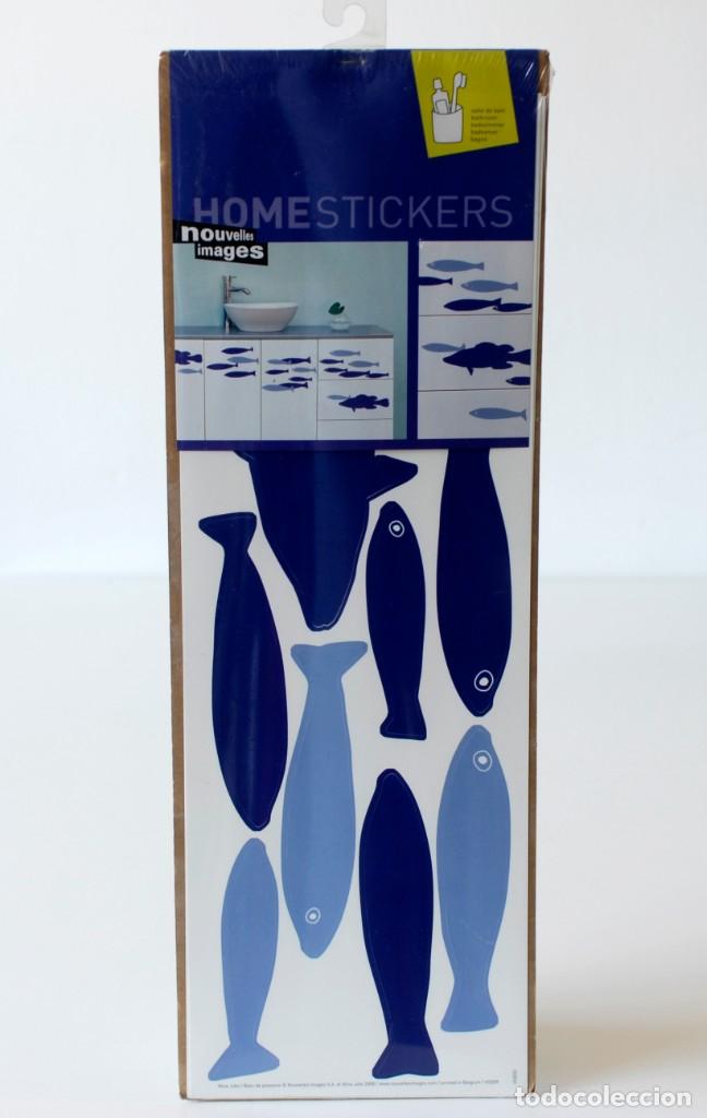 Vintage: Adhesivos decorativos Nouvelle Images. Banc de poissons, by Nina Jobs. Made in France. A&ntilde;o 2008.