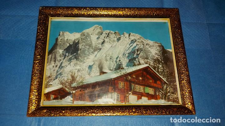 Vintage: ANTIGUO CUADRO TEMATICA NIEVE