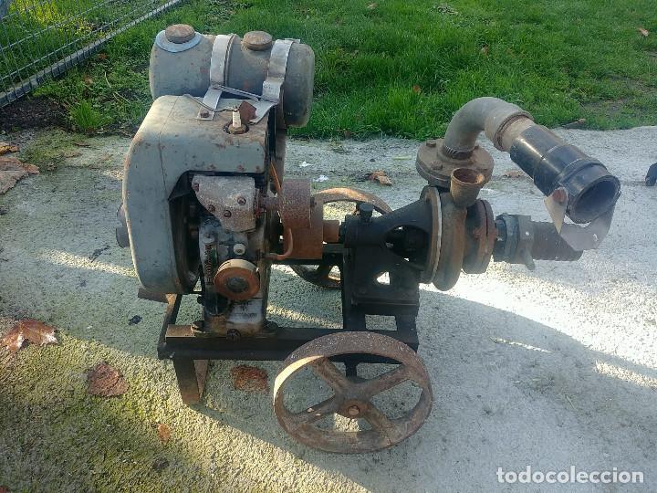 Vintage: Bomba trasiego con motor a gasolina