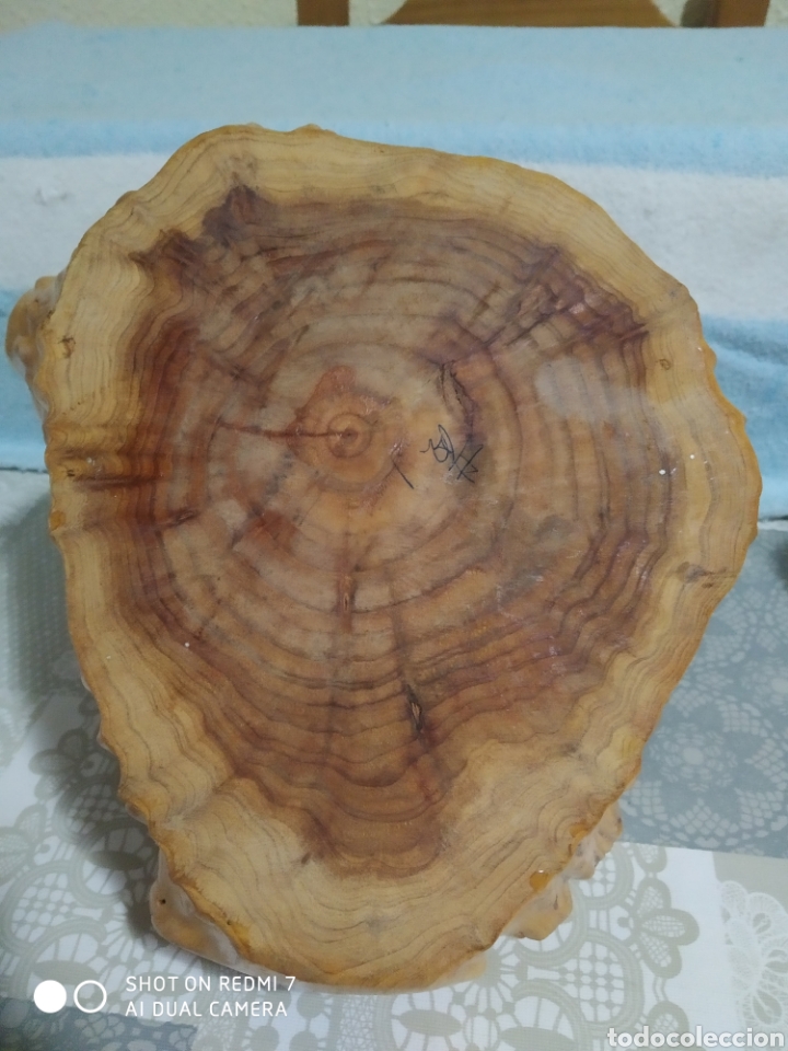 Vintage: Madera de olivo, frutero ,centro - Foto 5