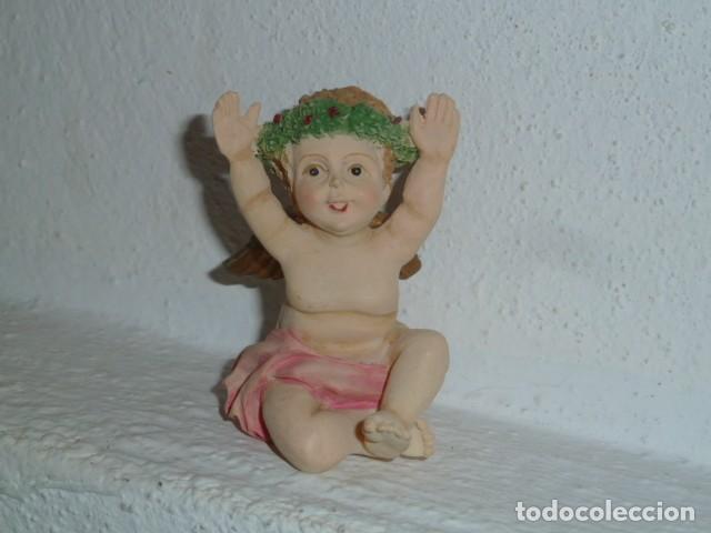 Vintage: Figura resina. Querub&iacute;n - Foto 2