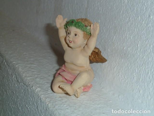 Vintage: Figura resina. Querub&iacute;n - Foto 3