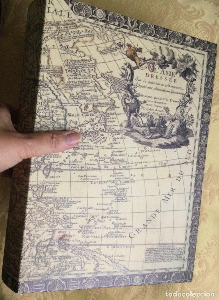 Vintage: CAJA CON FORMA DE LIBRO ATLAS DE MAPAS - Foto 24