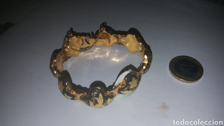 Vintage: PULSERA DE SE&Ntilde;ORA DAMASQUINADA - Foto 3