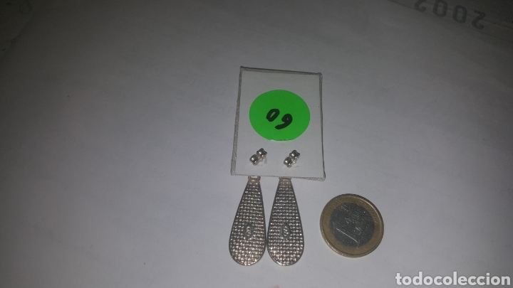 Vintage: PENDIENTES DAMASQUINADOS PLATA - Foto 3