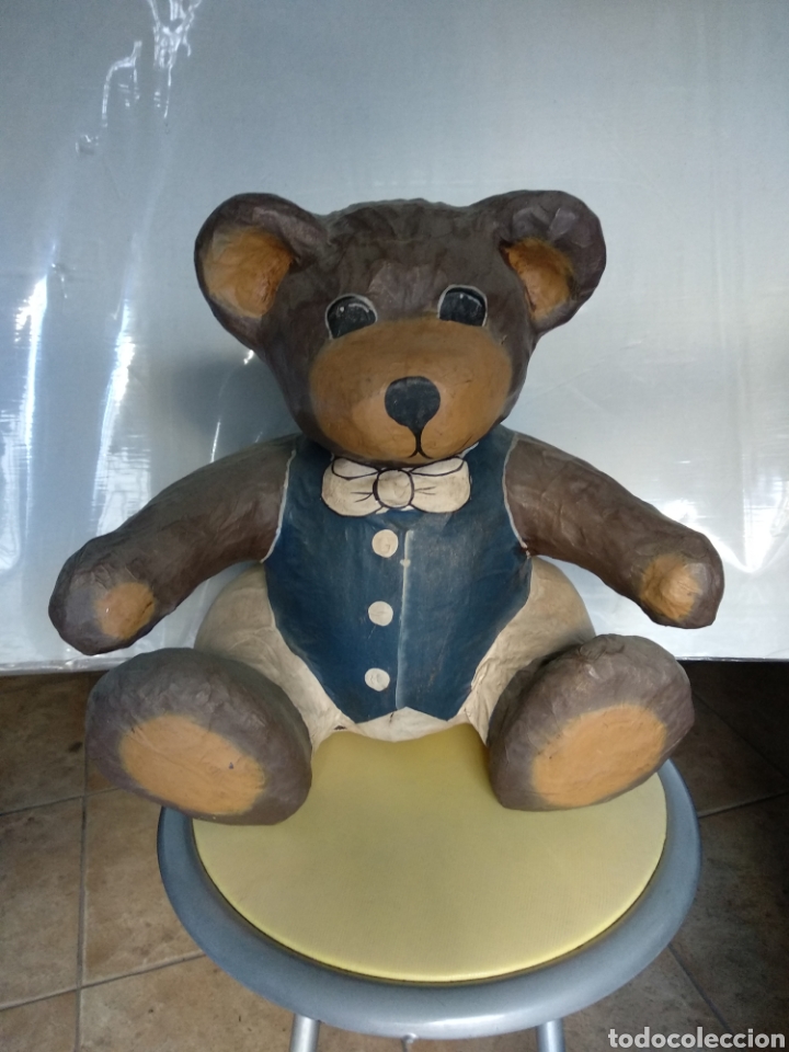 Vintage: Oso papel mach&eacute; - Foto 1