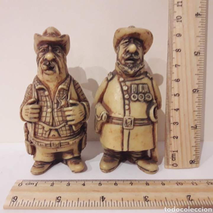 Vintage: Antiguas figuras de Sheriff y soldado. - Foto 2