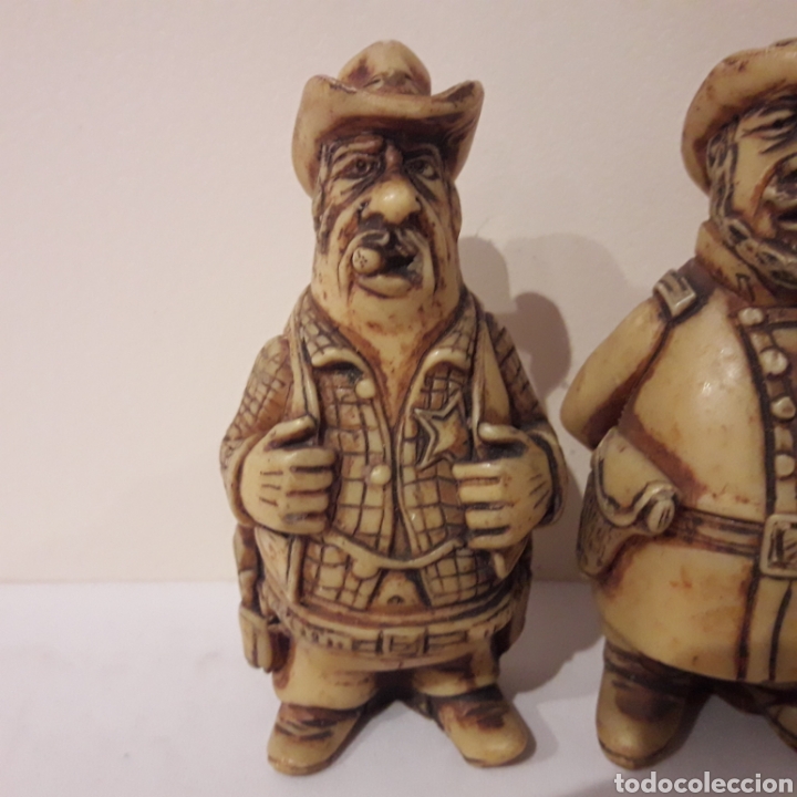 Vintage: Antiguas figuras de Sheriff y soldado. - Foto 3