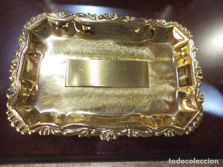 Vintage: SET PARA TOCADOR ( DORADO ) madera - Foto 6