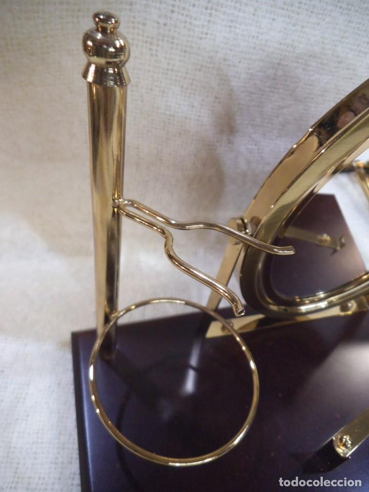Vintage: SET - AFEITAR ( DORADO ) base madera - Foto 3