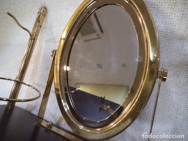 Vintage: SET - AFEITAR ( DORADO ) base madera - Foto 5