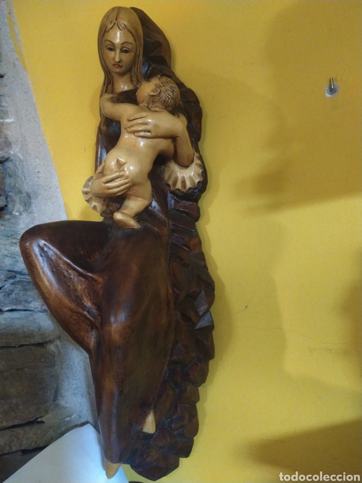 Vintage: Virgen con ni&ntilde;o - Foto 2