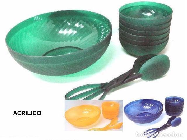 Vintage: JUEGO DE BOWL ACRILICOS - Foto 4