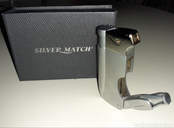 mechero / encendedor silver match con forma de - Compra venta en  todocoleccion