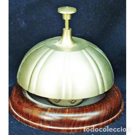 Vintage: TIMBRE DE BASE DE MADERA GRANDE
