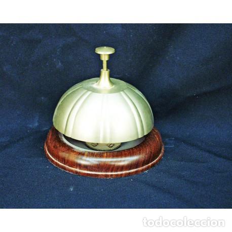 Vintage: TIMBRE DE BASE DE MADERA GRANDE - Foto 2
