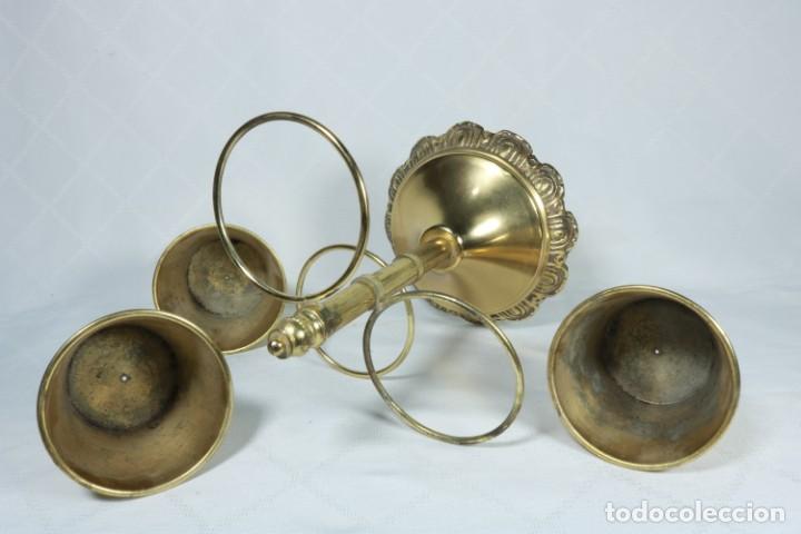 Vintage: Precioso juego de maceteros en lat&oacute;n - Foto 7