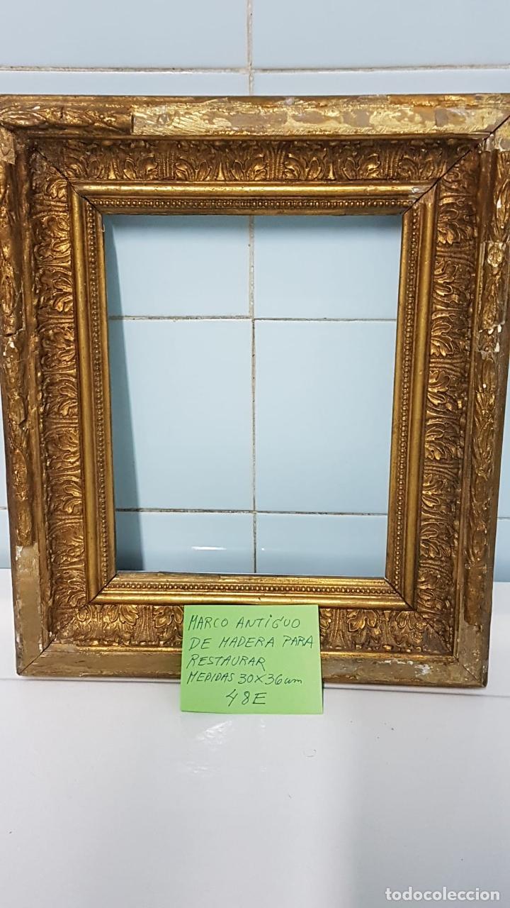 Vintage: Marco antiguo de madera - Foto 3