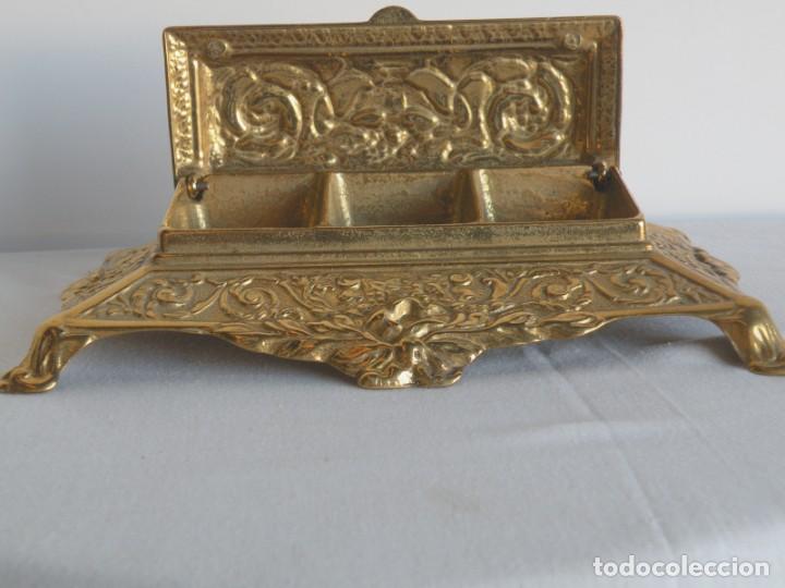 Vintage: CAJA DE SELLOS DE LATON GRANDE - Foto 2