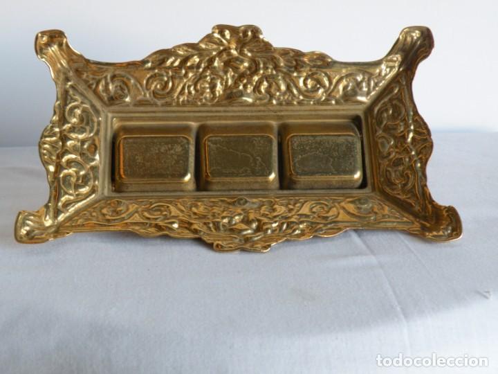 Vintage: CAJA DE SELLOS DE LATON GRANDE - Foto 4