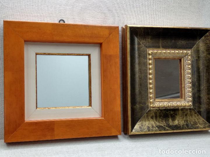 Vintage: Lote 2 espejos vintage madera