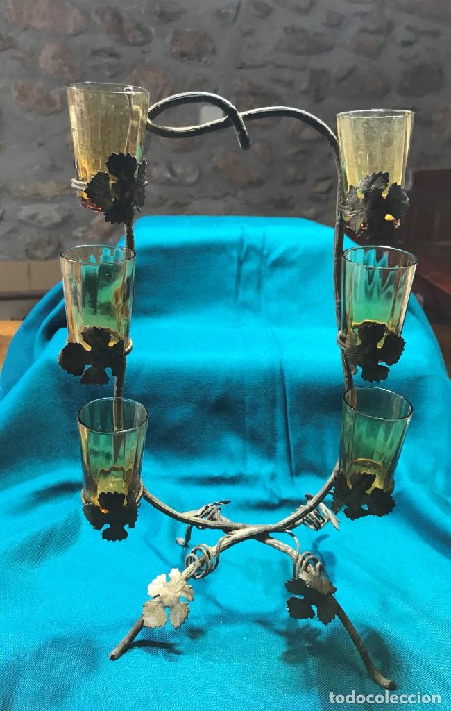 Vintage: 6 chupitos cristal - Foto 1
