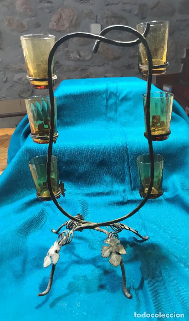 Vintage: 6 chupitos cristal - Foto 2