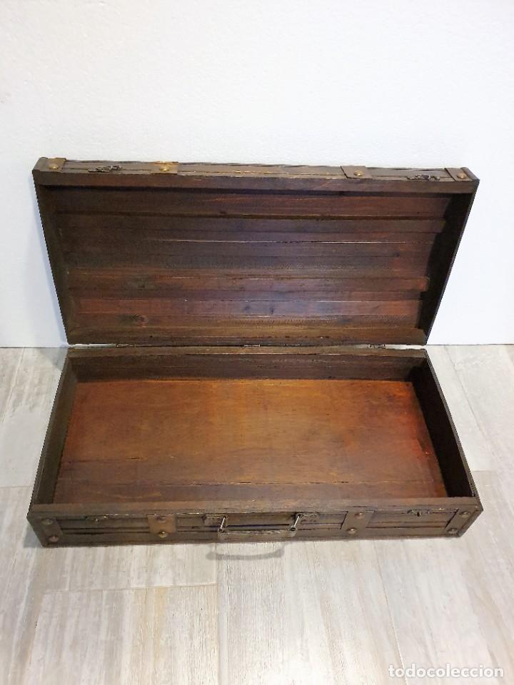 Vintage: MALETA DE MADERA - Foto 5
