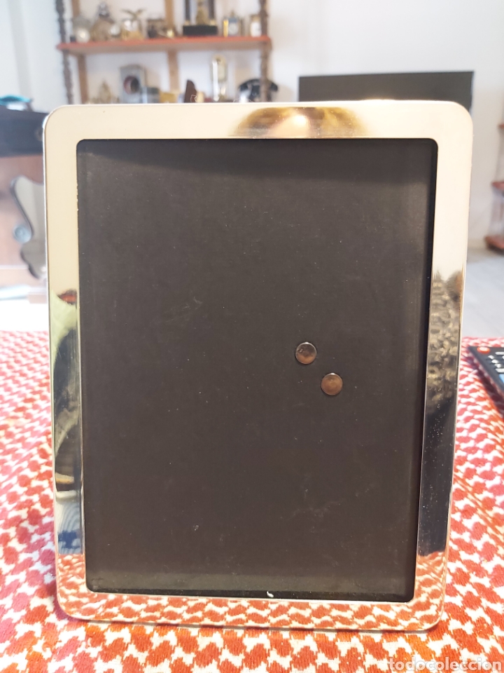 Vintage: I Marco de fotos plateado, en buen estado .