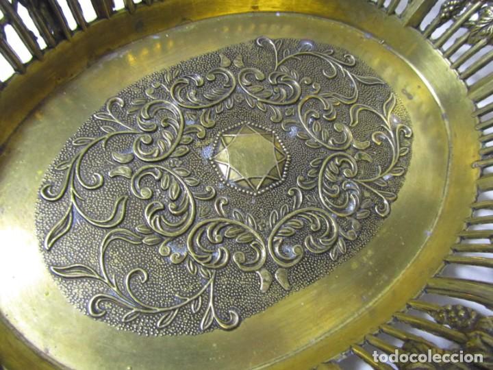 Vintage: Original bandeja de bronce Estrella de Salom&oacute;n - Foto 3