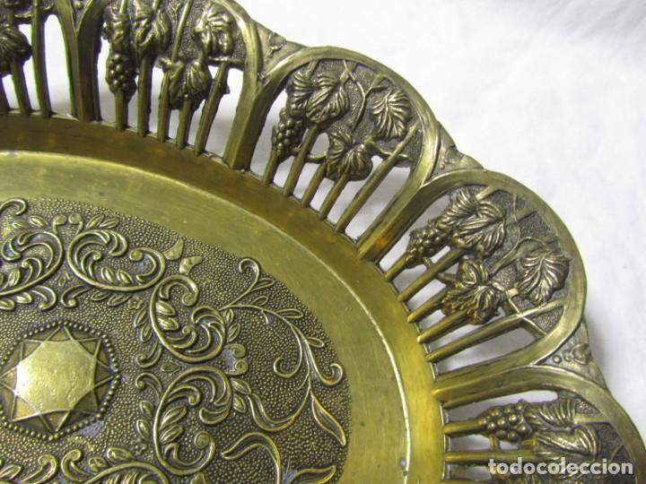Vintage: Original bandeja de bronce Estrella de Salom&oacute;n - Foto 8