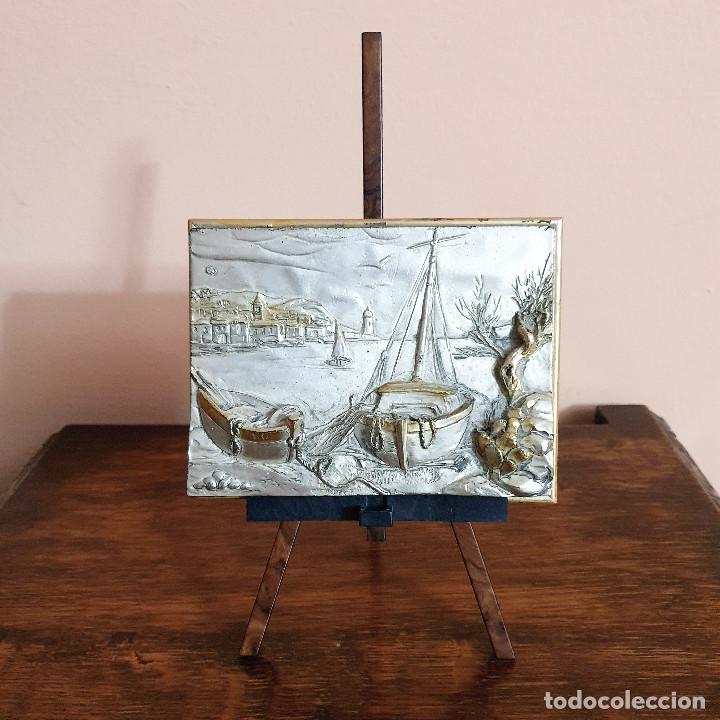 Vintage: CUADRO EN RELIEVE. MARINA. - Foto 1