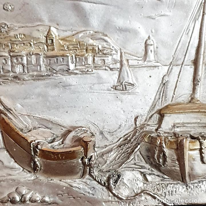 Vintage: CUADRO EN RELIEVE. MARINA. - Foto 4
