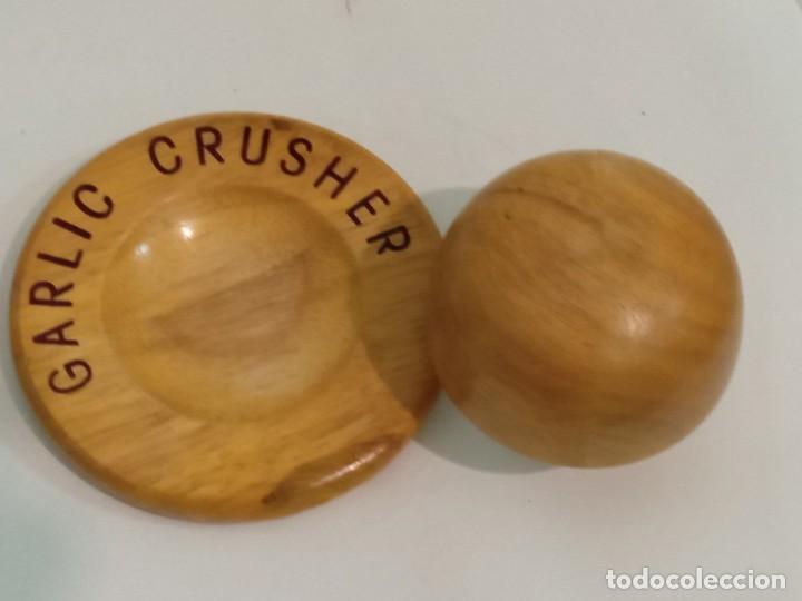 Vintage: GARLIC CRICHERS MADERA CHAFA AJOS - Foto 5