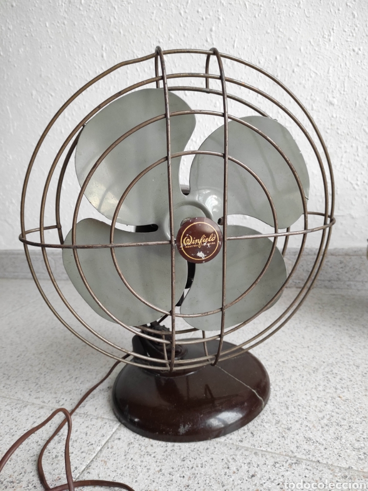 Vintage: Ventilador de mesa Winfield 1950. &Uacute;NICO.