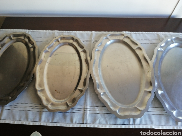 Vintage: Lote de bandejas de acero inoxidable - Foto 4