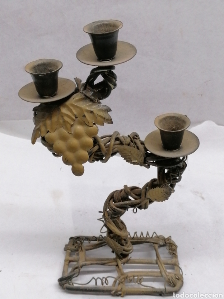 Vintage: Candelabro uvas - Foto 2