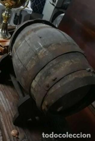 Vintage: BARRIL MADERA..DECORACION.. 5 LITROS. - Foto 2
