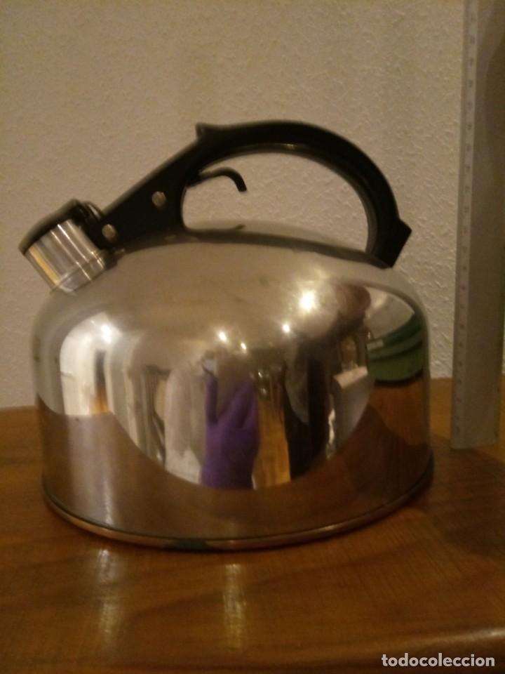 Vintage: HERVIDOR. REVERE WARE. NEW YORK.- CON BASE DE COBRE. a&ntilde;os 60-70. EEUU.