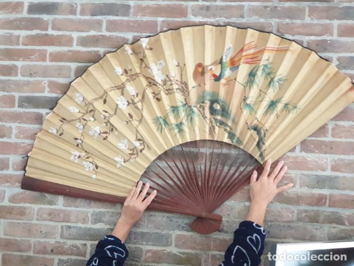 Vintage: Abanico China, pintado a mano - Foto 1