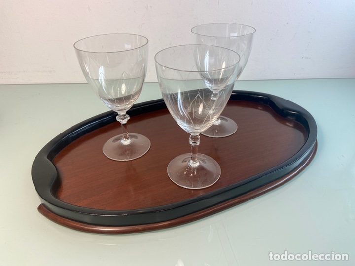 Vintage: Bandeja madera de Caoba Art dec&oacute; - Foto 1