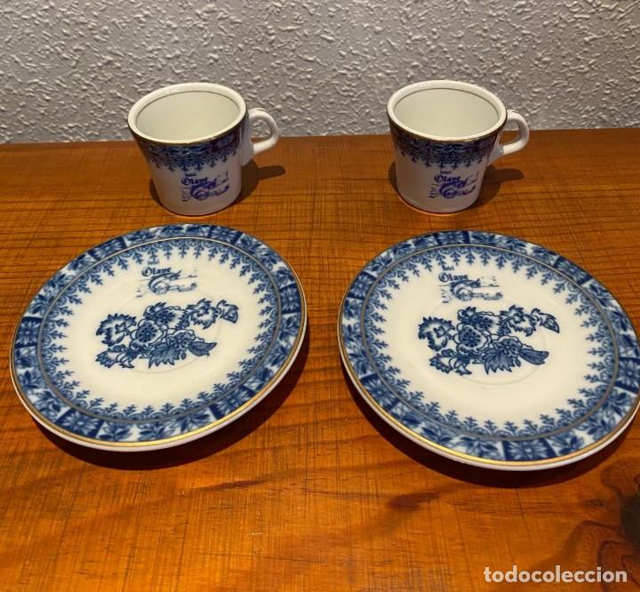 Vintage: DOS TAZAS CAF&Eacute;. HOTEL OLAVE. NAVARRA - Foto 2