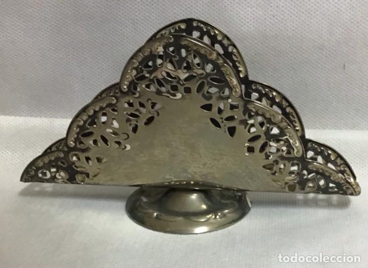 Vintage: SERVILLETERO PLATEADO - Foto 2